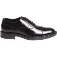 Pantofi eleganti Black Leather Oxford Shoes Barbati
