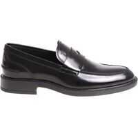 Mocasini Black Leather Loafers Barbati