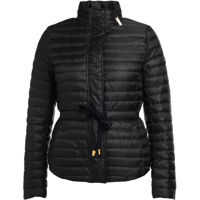 Geci de Puf Quilted Black Fabric Down Jacket Femei