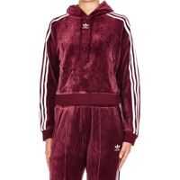 Bluze Cropped velvet hoodie Femei