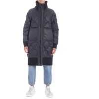 Geci de Puf Long Black Quilted Jacket Femei