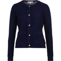 Pulovere Blue Merino Wool Cardingan Femei
