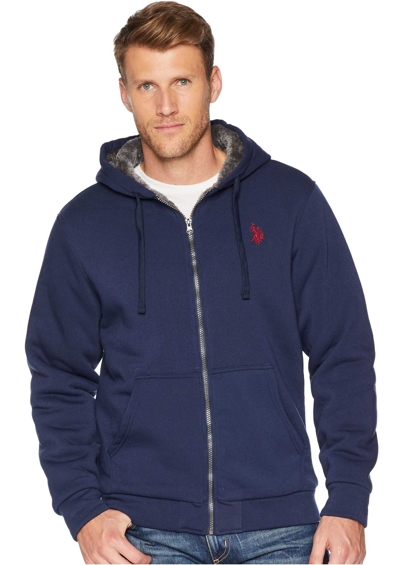 Bluza U.S. POLO ASSN. Solid Lined Fleece Classic Navy