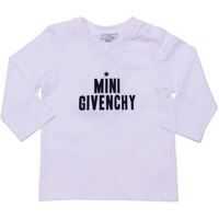 Tricouri White Long Sleeve T-Shirt With Logo Baieti