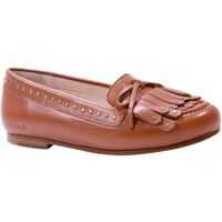 Pantofi Brown Loafers With Fringe And Studs Fete