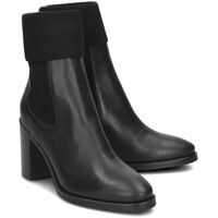 Botine Knitted Sock Heeled Femei