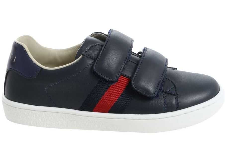 Gucci Blue Leather Sneaker Blue