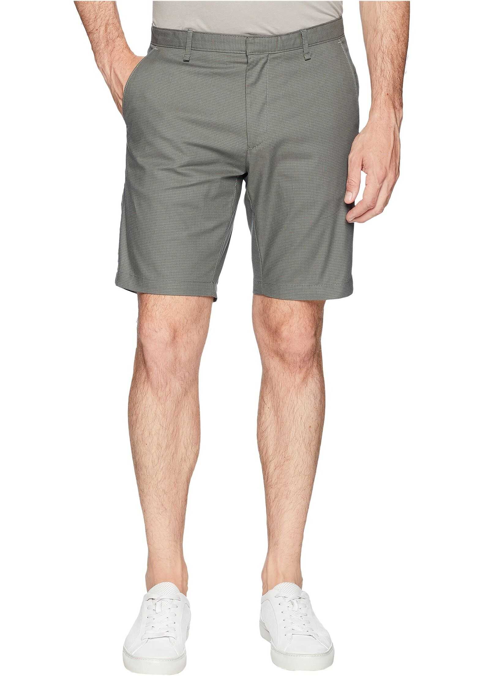 Textured Flat Front Shorts