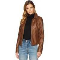 Geci de Piele PU Zip Front Jacket Femei