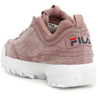 womens fila disruptor shearling athletic shoe olive