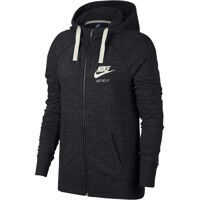 Bluze de trening Sportswear Gym Vintage Fullzip Hoodie Black Femei