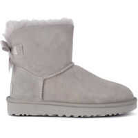 Botine Bailey Mini Grey Suede Ankle Boots With Bow. Femei