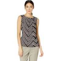 Bluze Printed Bead Neck Knit Top Femei