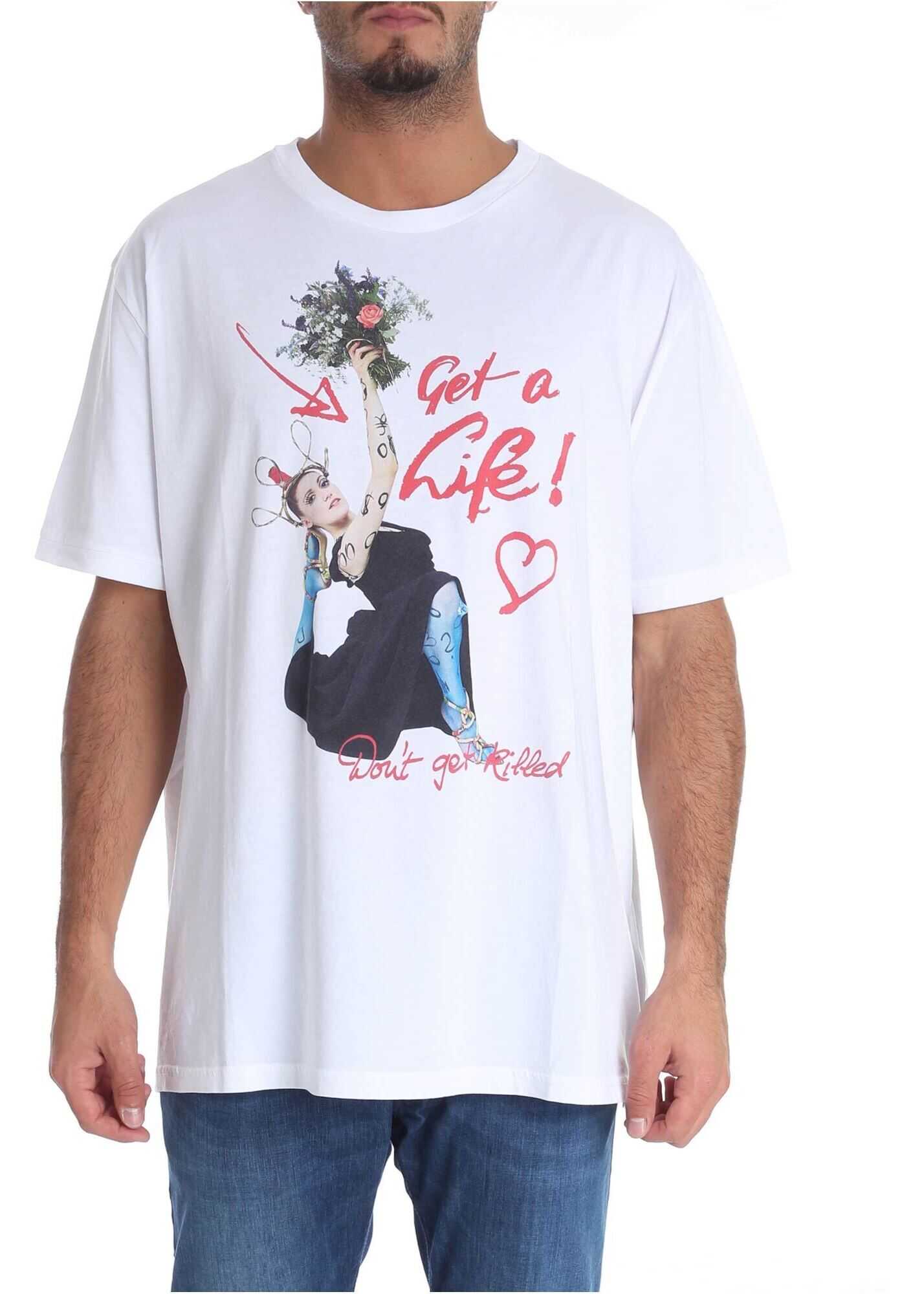Vivienne Westwood Get A Life White T-Shirt White