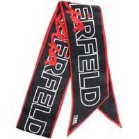 Esarfe "karl X Kaia" Black And Red Scarf Femei