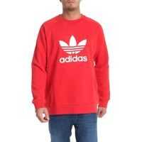 Bluze Trening & Hanorace Red "trefoil" Crew-Neck Sweatshirt Barbati