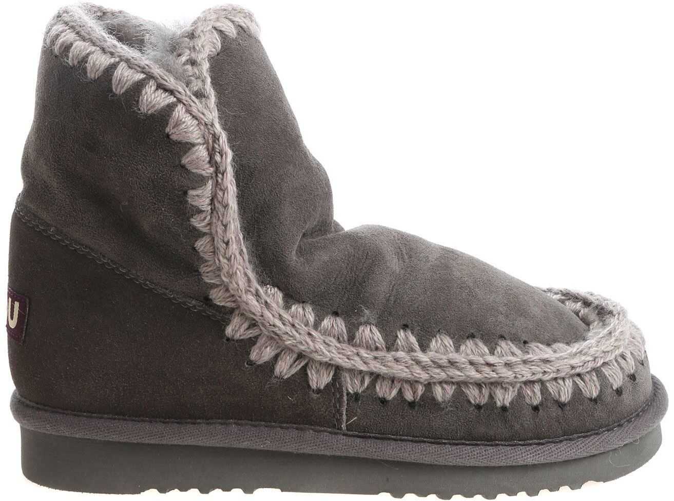 Mou "Eskimo 18" Anthracite Ankle Boots Gray