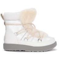 Ghete & Cizme UGG Highland White Leather, Rubber And Sheepskin Ankle Boots.