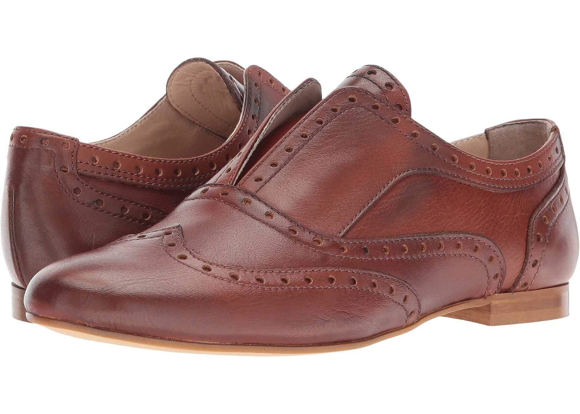 Massimo Matteo Laceless Wing Oxford Cuoio