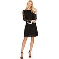 Rochii elegante Lace Shift with Long Sleeves Femei