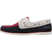 Pantofi de Navigatie Tommy Hilfiger Classic Suede Boat Shoes In Red Navy*