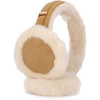 Caciuli & Palarii Classic Beige Sheepskin Ear Muffs Femei
