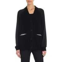 Cardigane Black Cashmere Blend Cardigan Femei