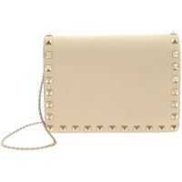 Genti de Mana Cream Studded Cross-Body Bag Femei
