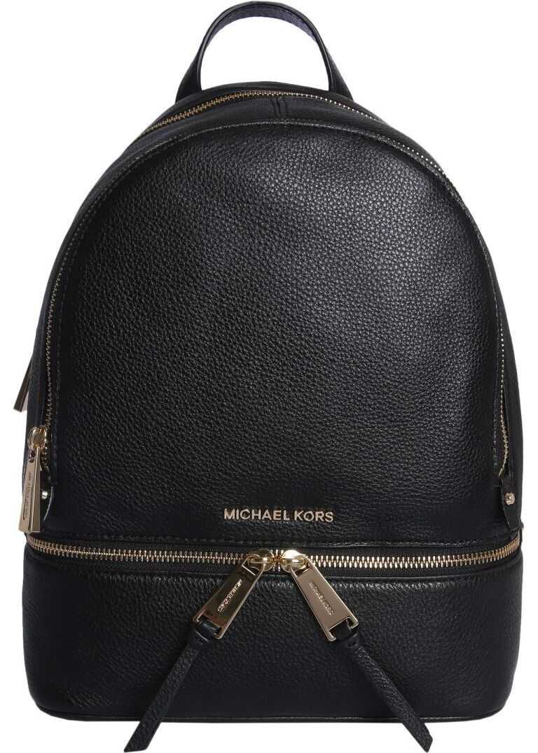 Michael Kors Leather Backpack BLACK