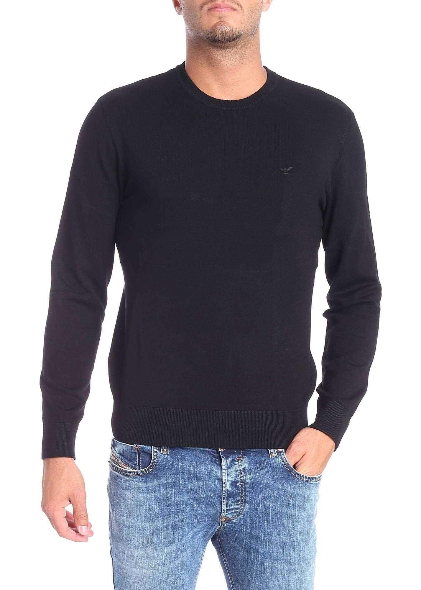 Emporio Armani Viscose Sweater BLACK