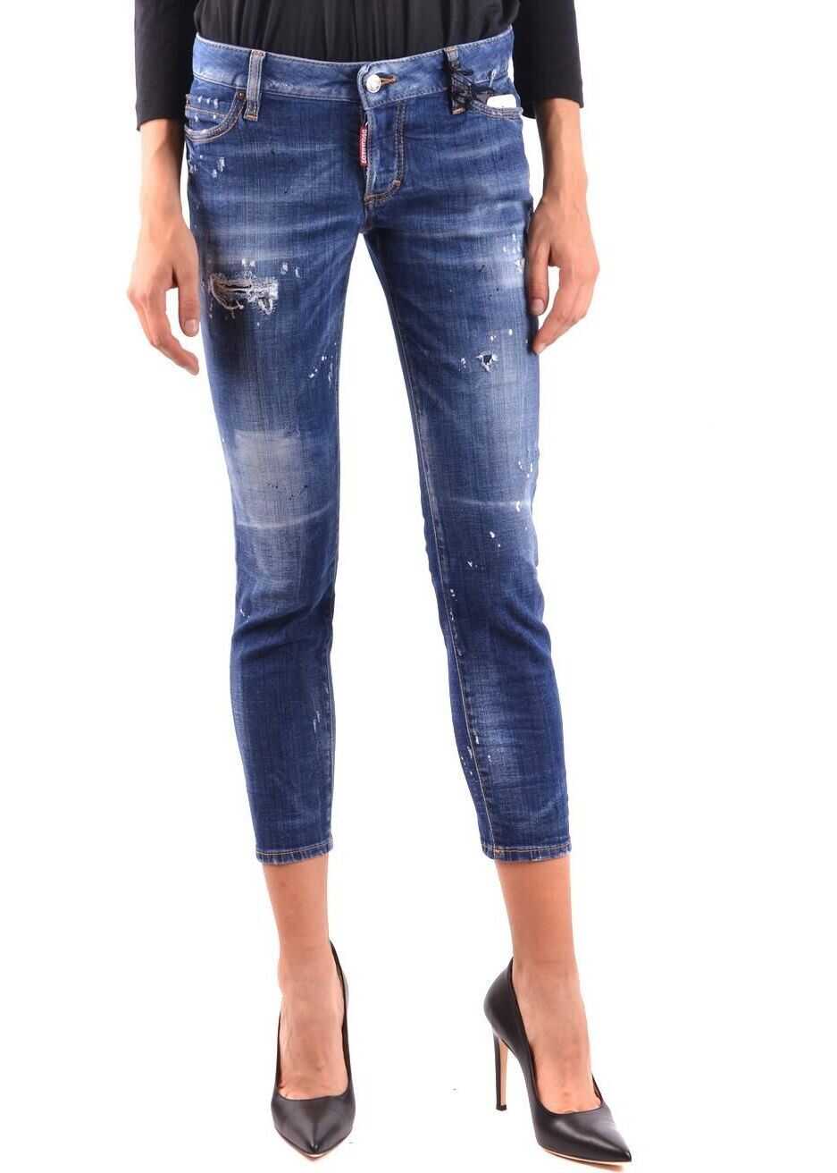 DSQUARED2 Cotton Jeans BLUE