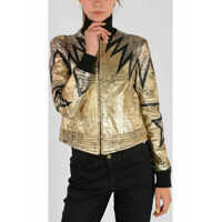 Geci de Piele Leather Embroidered Jacket Femei