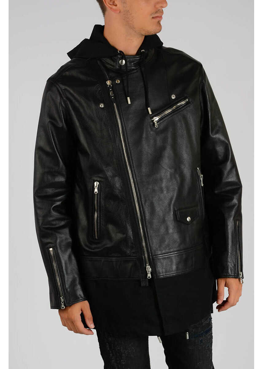 Diesel BLACK GOLD Leather LAON-M Jacket N/A