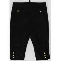 Pantaloni casual Stretch Cotton Trousers with gold tone Buttons Baieti