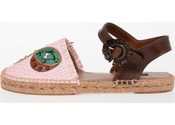 Dolce & Gabbana Rafia Espadrillas PINK