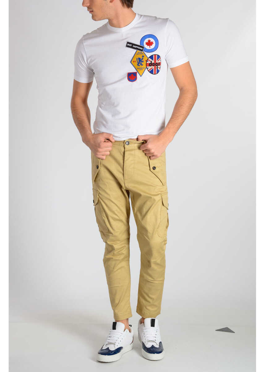 Tricouri DSQUARED2 Cotton Jersey T-Shirt White Barbati (BM 6236809) 4