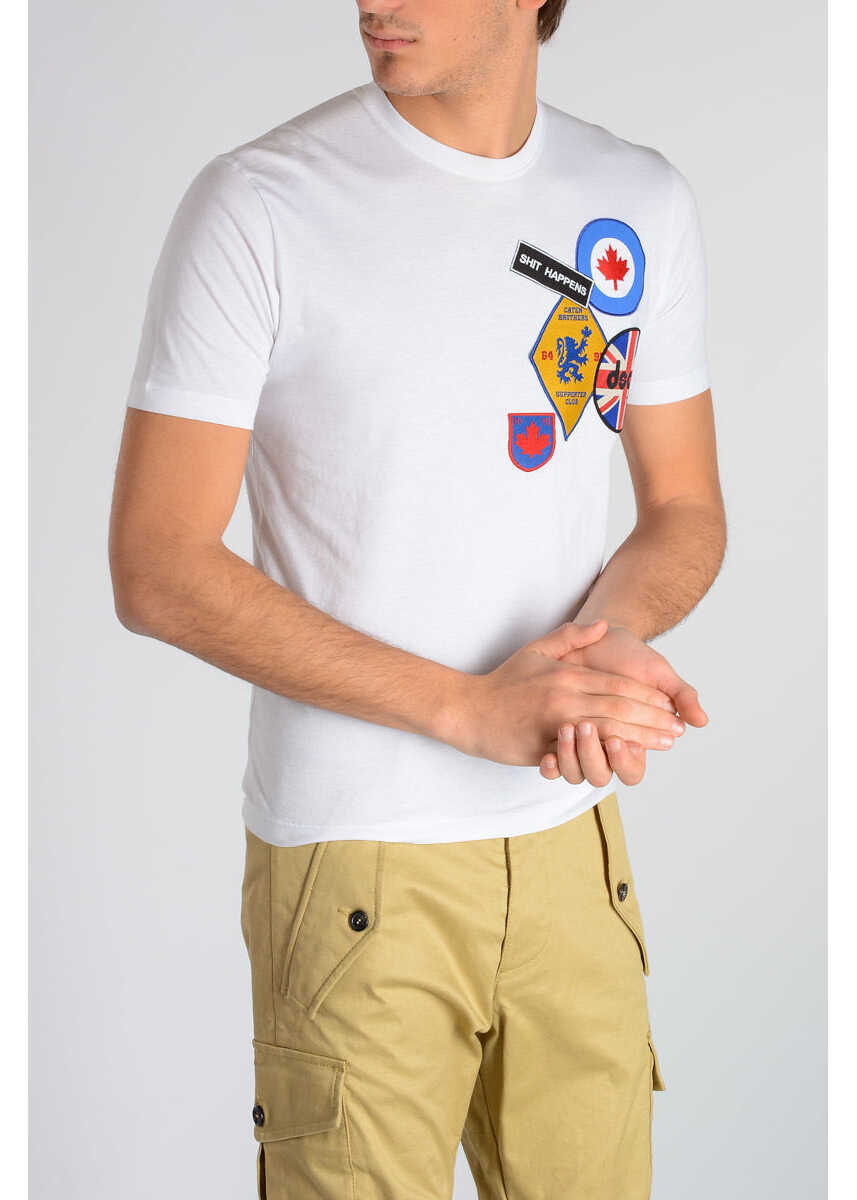 Tricouri DSQUARED2 Cotton Jersey T-Shirt White Barbati (BM 6236809) 1