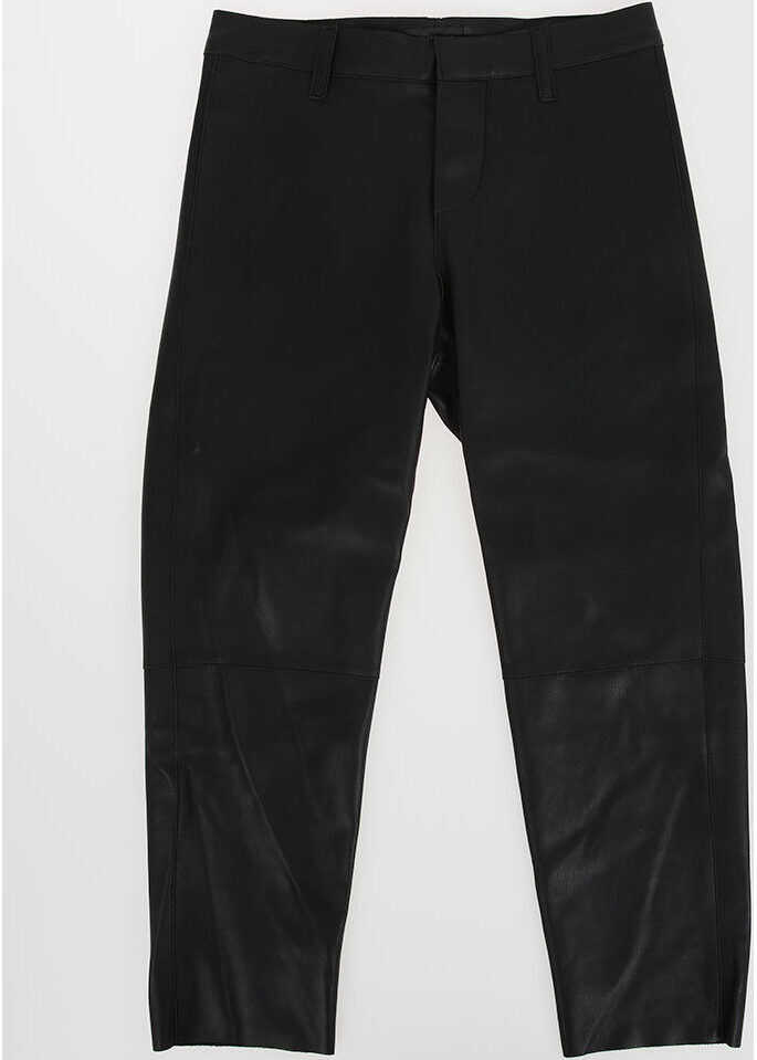 Dsquared2 Kids Faux Leather Pants BLACK