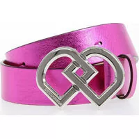 Curele 35 mm Metallic Leather Belt Femei