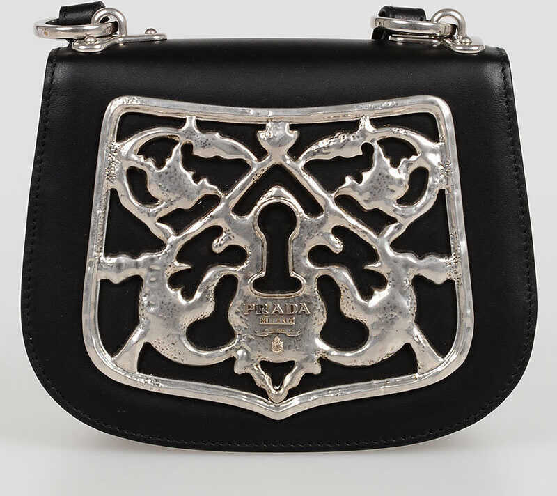 Prada Shoulder Bag with Applications BLACK