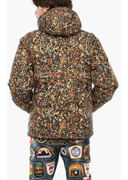 Geci de iarna DSQUARED2 K-Way Floral Motif Reversible Down Jacket Multicolor Barbati (BM 6245785) 2
