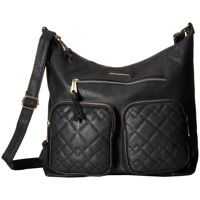Genti de Mana Quilted Mixed Stitched Hobo Femei