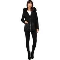 Pardesie & Trenciuri Calvin Klein Fashion Fur Trimmed Hood with Oversized PU Pocket*