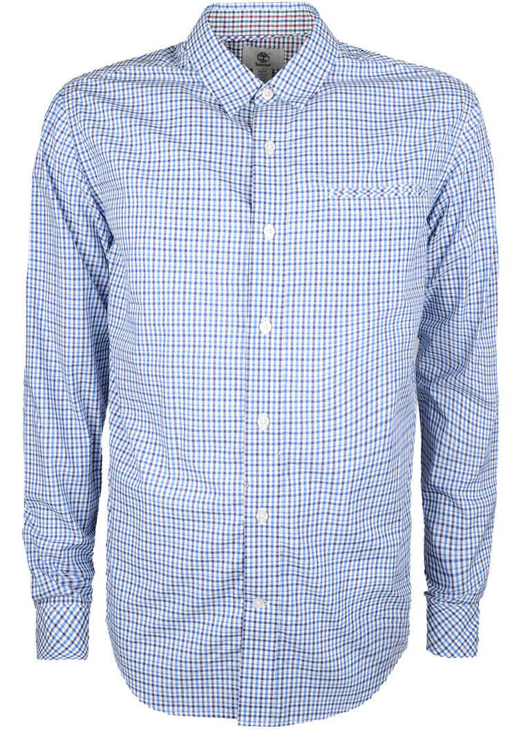 Camasa Timberland Pine River Poplin 7014J Biały, Niebieski, Granatowy