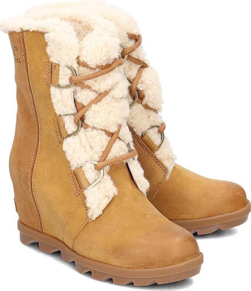 SOREL Joan Of Arctic Wedge II Shearling Brązowy