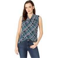 Bluze Printed Knot Neck Knit Top Femei