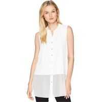Bluze Sleeveless Button Up w/ Chiffon Femei