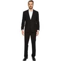 Costume Slim Fit Solid Black Suit Barbati