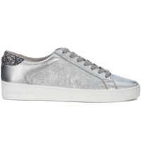 Tenisi & Adidasi Michael Kors Irving Silver Leather And Glitter Sneaker*