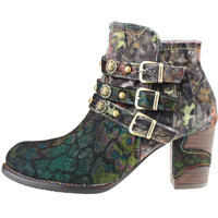 Ghete & Cizme Anna 128 Ankle Boots In Khaki Multicolour Femei